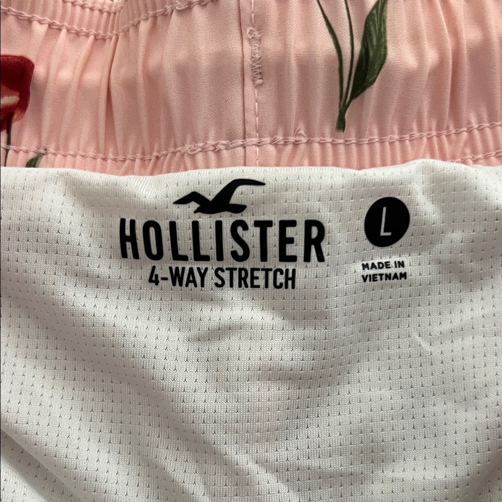 Hollister Pink Cherry Swim Shorts - Picture 2 of 3